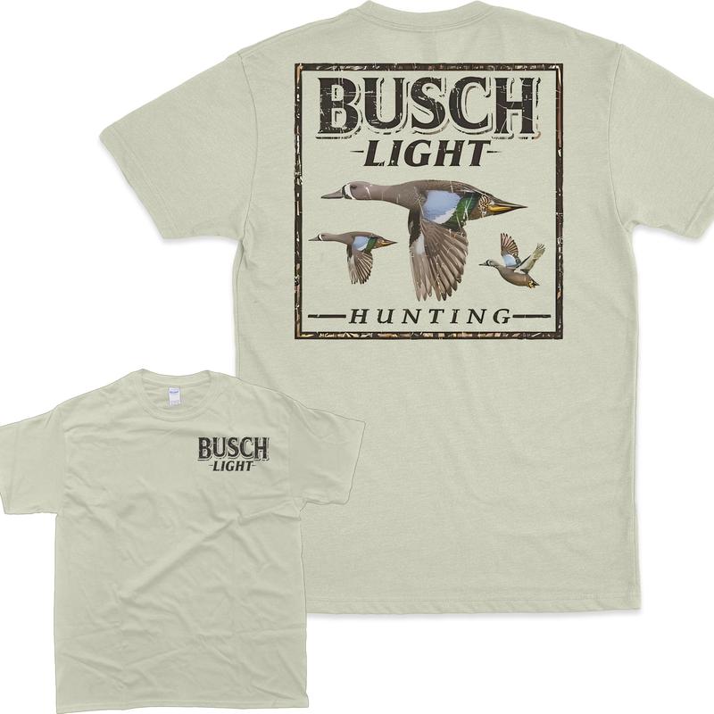 Busch Light Hunting Camo Duck T-Shirt, Unisex T-Shirt, Full Color T-Shirt, For Men, For Women Casual Menswear Top