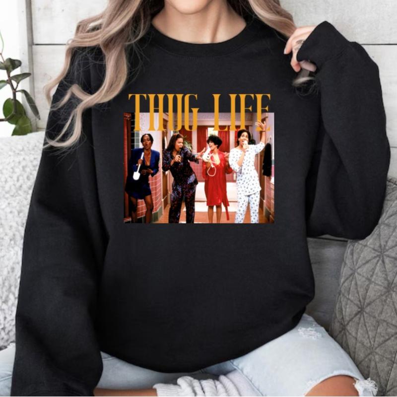 Thug Life Living Single Shirt, Thug Life Tee Shirt, Living Single T-shirt, Fan Sweatshirt, 80s Single Shirt, Gift For Musics Loves