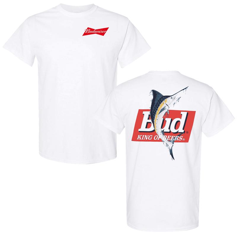 Budweiser King Of Beer Shirt, Bud Beer Fishing T Shirt, Budweiser Collab Shirts