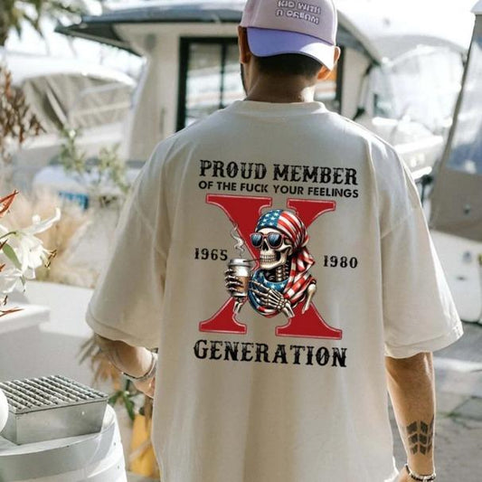Gen X Shirt, Generation X Halloween Shirt, Retro Gen X Shirt, Gift For Gen X, Skeleton Shirt, Spooky Season Tee, New Version Gen X, Unisex Short Sleev