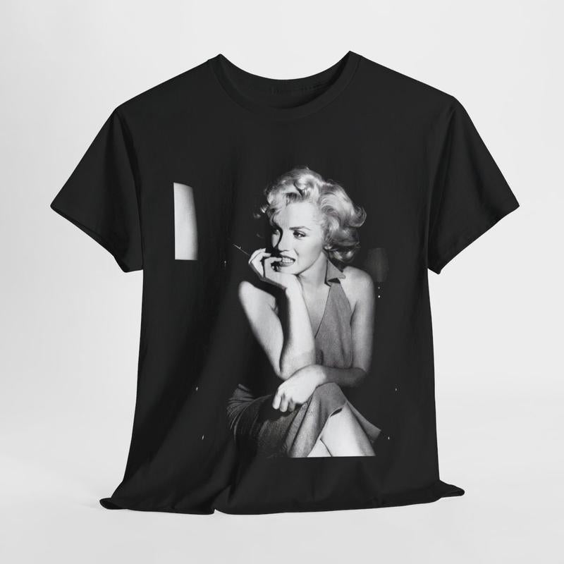 Marilyn Monroe Vintage T Shirt, Marilyn Monroe Graphic Menswear Tshirt Cotton