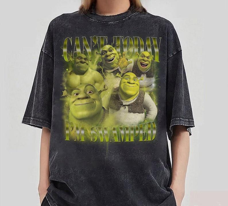 Can't Today I'm Swamped Unisex T-Shirt, Ironic and Humorous Shrek Festival Inspired Tee, Vibrant Wardrobe Addition, Unique Gift Surprise