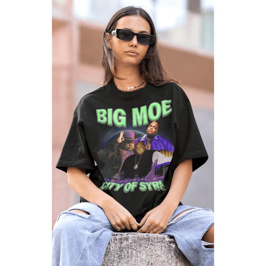 Big Moe Hiphop Tshirt Big Moe  Vintage Big Moe Hip Hop Rnb Rapper Soul Big Moe American Rapper Tshirt, T-Shirt For Men, Women