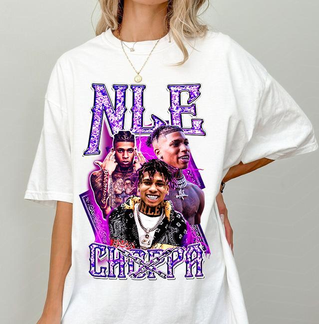 NLE Choppa Rap Sweater, Concert Tee Unisex T-Shirt, Hip Hop Merch Gift for Him & Her, Streetwear Woman & Man Casual Apparel