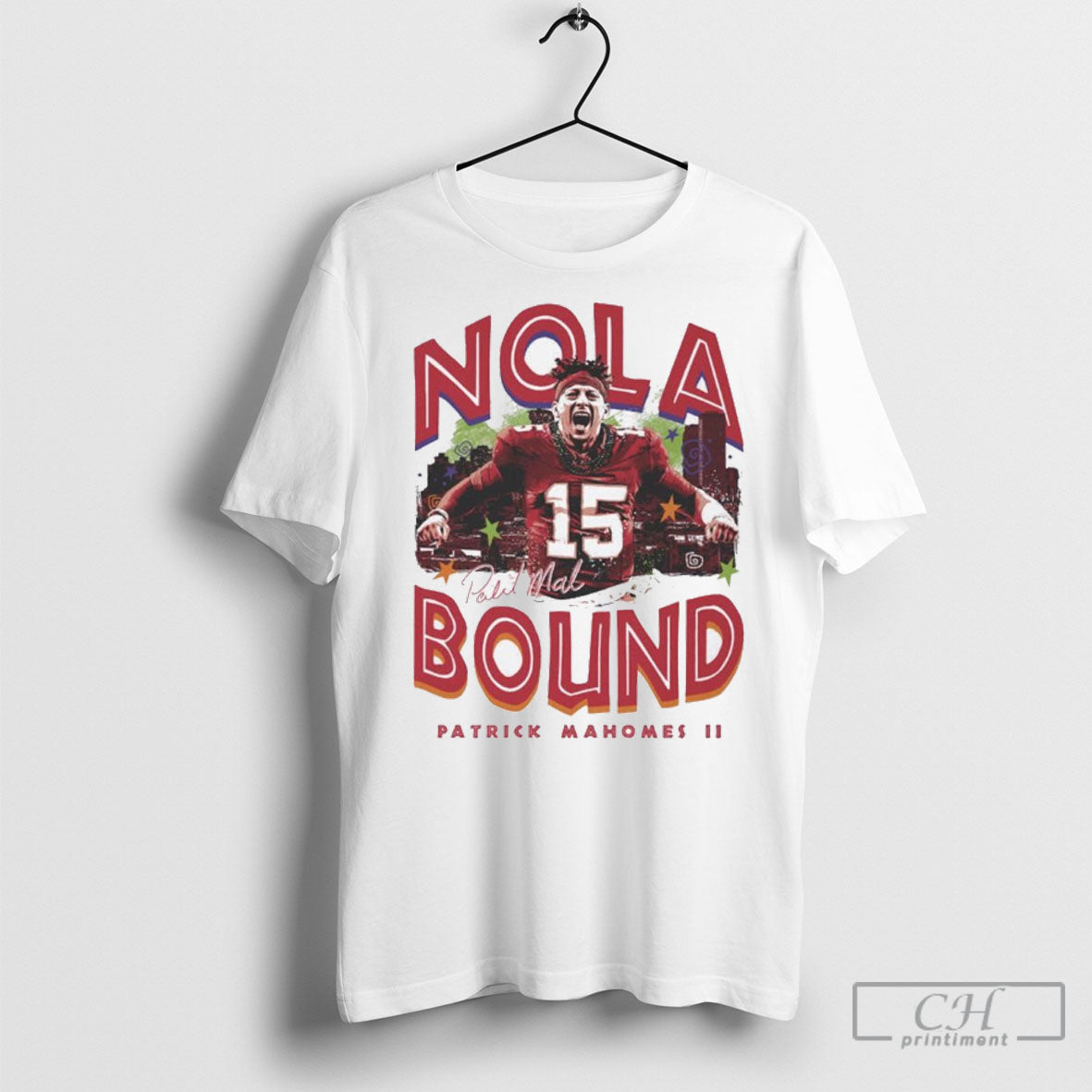 Patrick Mahomes Kansas City Nola Bound Signature Shirt
