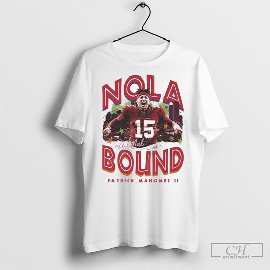 Patrick Mahomes Kansas City Nola Bound Signature Shirt
