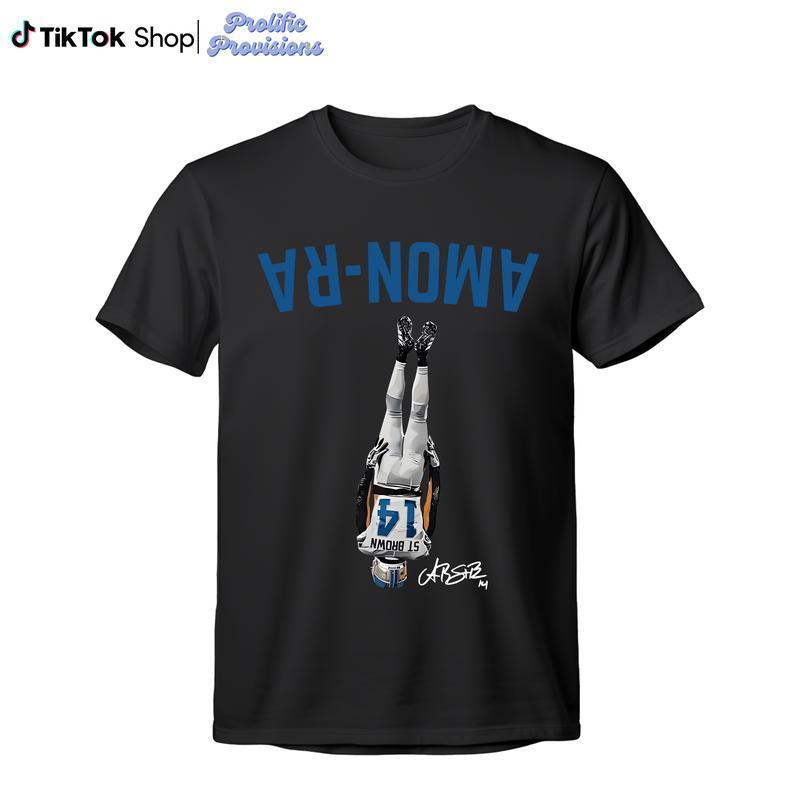 Amon-Ra St. Brown Headstand Shirt, Vintage 90s Unisex Football Tees, Football T-Shirts, Sports Shirt, Game Day Tee, Football Fan Gifts Crewneck Clothi
