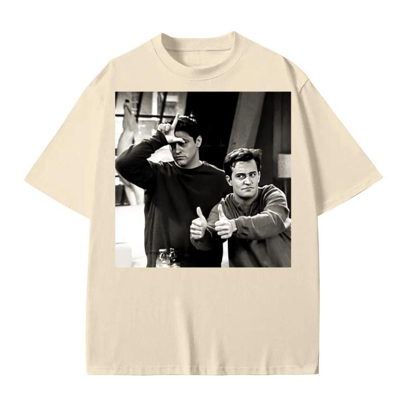 Chandler Bing Retro Friends Trendy Shirt Menswear Top