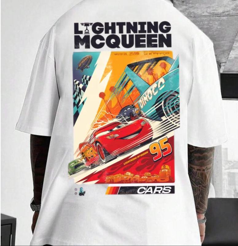 Vintage Lightning Mcqueen Shirt II, 95 Lightning Mcqueen Shirt II, Radiator Springs Tee, Rusteze Cars Shirt, WDW Family Vacation Shirts, Unisex Cotton