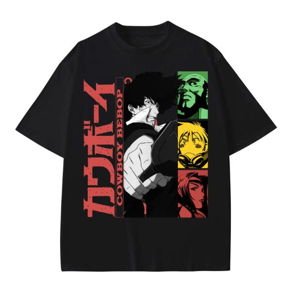 Cowboy Bebop T Shirt Men's Fashion Top Tee S to 5XL Cotton Menswear