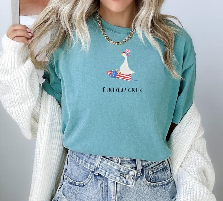 Funny Fourth Of July Shirt, Funny Goose Shirt, Independence Day Tee Casual Comfortable