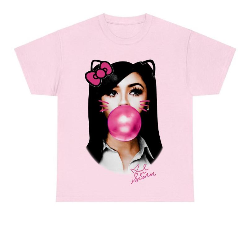 MARIAH THE SCIENTIST Kitty BUBBLE GUM PINK T-SHIRT