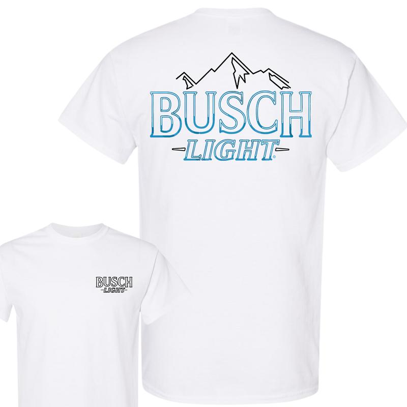 Busch Light Neon Sign Logo T-Shirt, Full Color T-Shirt, Unisex T-Shirt, For Men, For Women