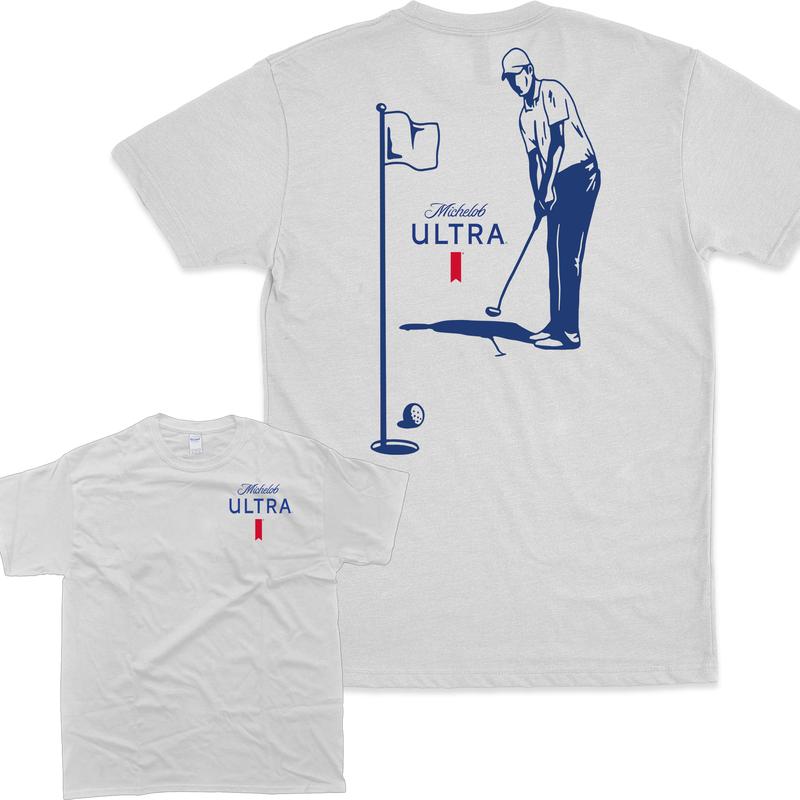 Michelob Ultra Golfing T-Shirt, 2 Side T-Shirt