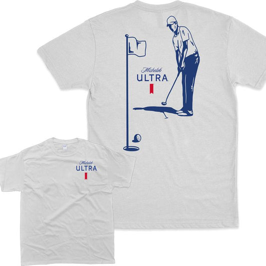 Michelob Ultra Golfing T-Shirt, 2 Side T-Shirt