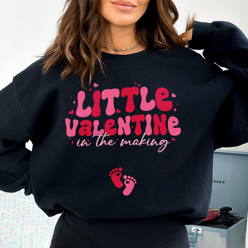 Valentines Day Pregnancy Sweatshirt, Valentines Day Pregnancy Announcement Shirt, Valentines Day Pregnancy Reveal, Valentines Day Maternity Shirt