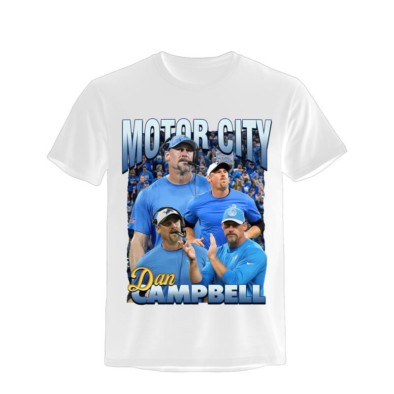 MCDC Detroit T-Shirt, Motor City Football Shirt, Campbell Tee