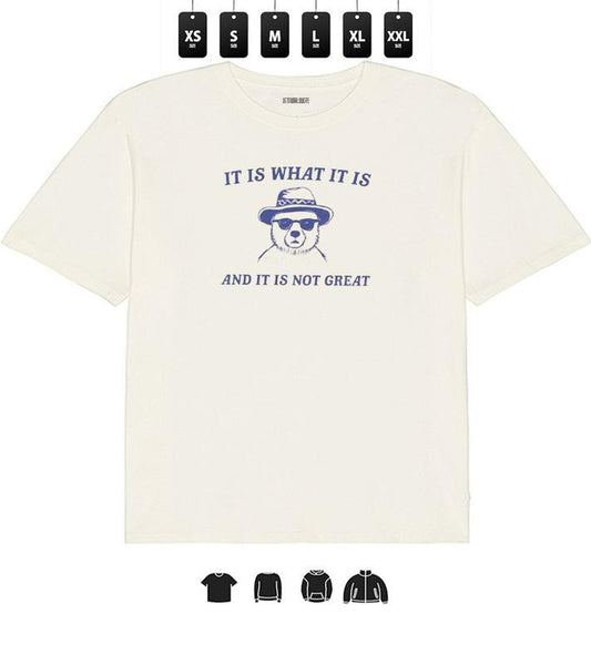 It Is What It Is And It Is Not Great Funny Tee l Unisex T-Shirt, Gifts