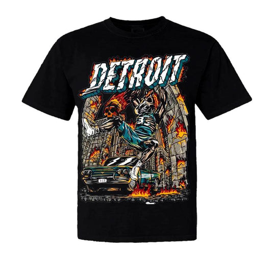 Detroit City Football Limited Edition Graphic T-Shirt, American Football Merch, Deadman's Football, Perfect for Fans of Detroit Menswear Top