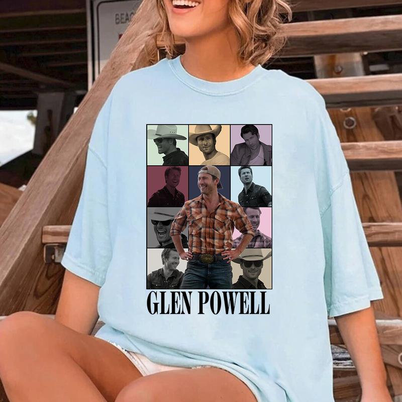 Glen Powell t shirt, Not My First Tornadeo Shirt, Not My First Tornadeo Fan Art, Weather Lover and Storm Chaser Shirt