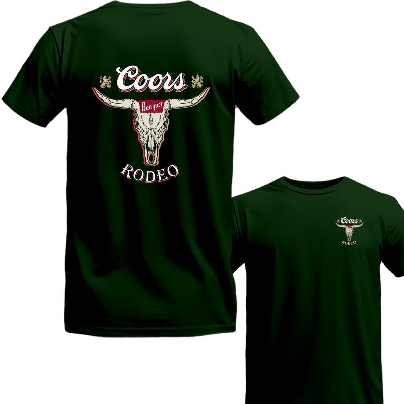 Coors Banquet Rodeo Graphic T-Shirt - Vintage Over Gift For Her Gift 2 Sides TShirt Unisex Shirt Menswear top Underwear Streetwear