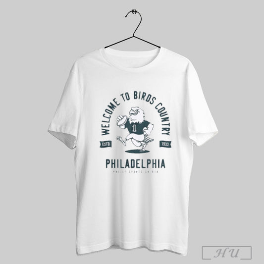 Philadelphia Eagles Philly Welcome To Birds Country Est 1933 Shirt Hoodie Sweater