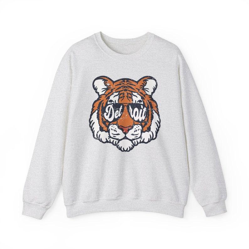 Vintage Detroit Baseball Sweatshirt Detroit Sweatshirt Vintage Tigers Baseball Fan Gift Baseball Opening Day Game Day Apparel Retro Detroit