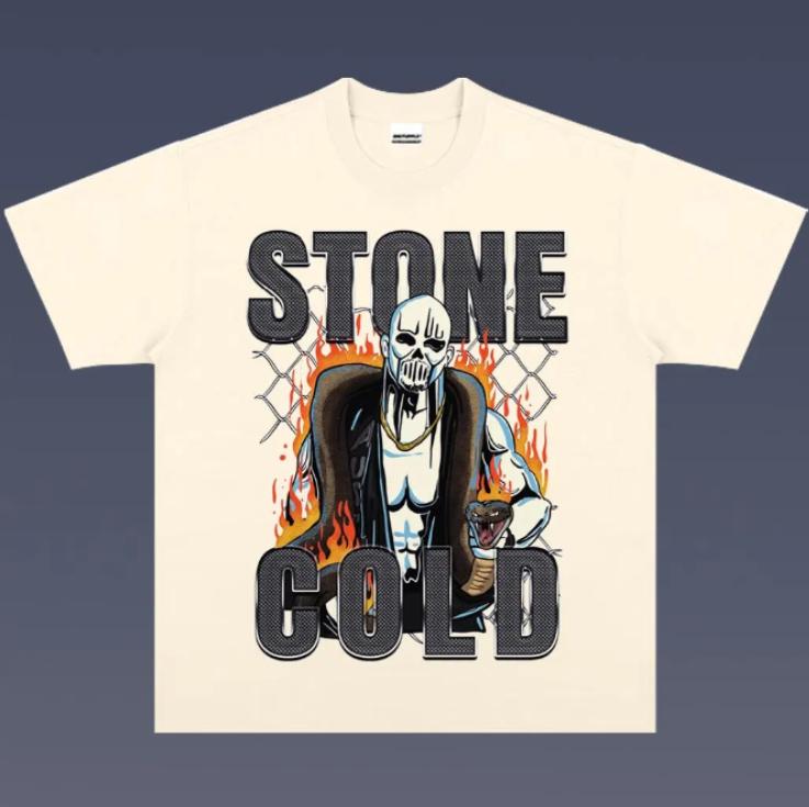 Stone Cold Vintage Tee, Stone Cold T-Shirt, WWE Shirt, Vintage Graphic Tees, Unisex Wrestler Shirt Top Menswear Womenswear Streetwear