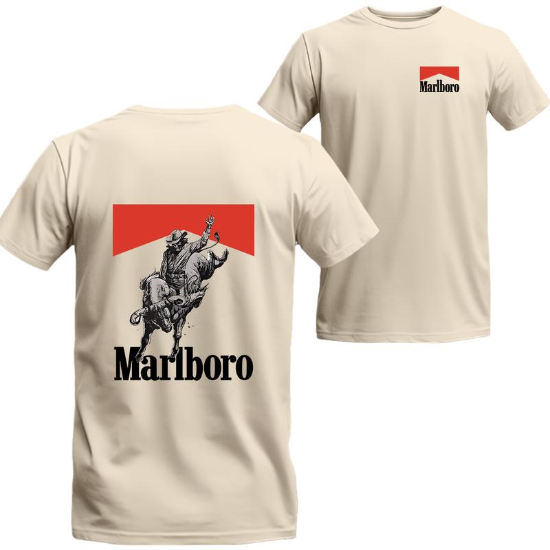 Marlboro Bone Rodeo T-shirt, Marlboro Short Sleeve Tee, Unisex Shirt, Menswear Top
