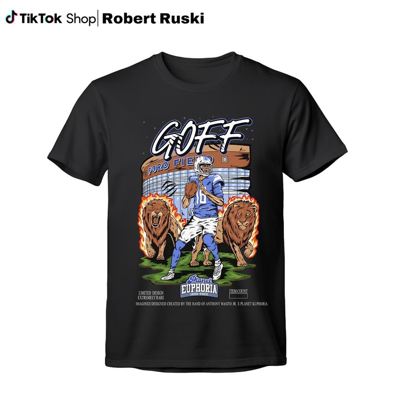 Jared Goff Shirt, Detroittt Football T-shirt, Unisex Game Day Shirt, Gifts For Football Fans