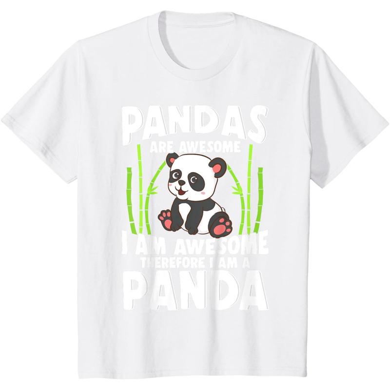Panda Shirt Cute Panda Tshirt Pandas Are Awesome Panda Bear T-Shirt Made in USA
