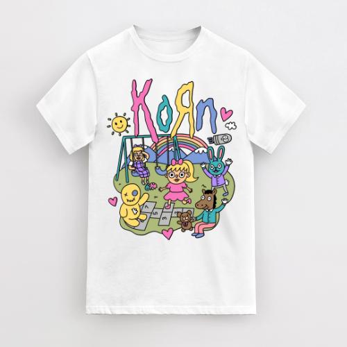 The Korn Korn Rock Band Unisex -Shirt, Slipknot Shirt, Slipknot Retro Shirt_Cotton T-Shirt, Perfect Tee, Gifts For Boyfriend and Girlfriend T-Shirt Cl