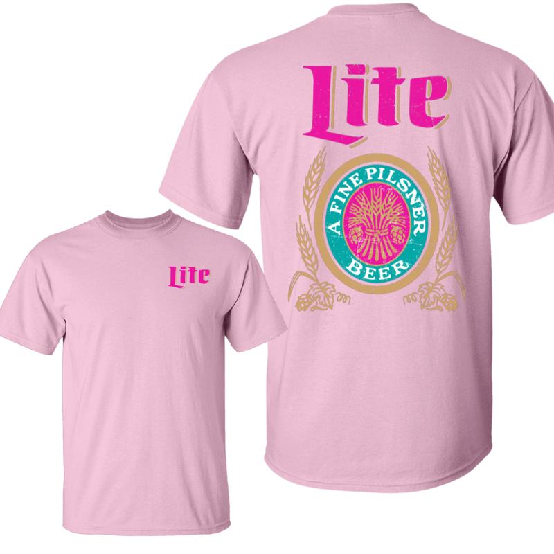 Limited Edition Prints Miller Lite Gildan Unisex T-Shirt, Both Side Prints