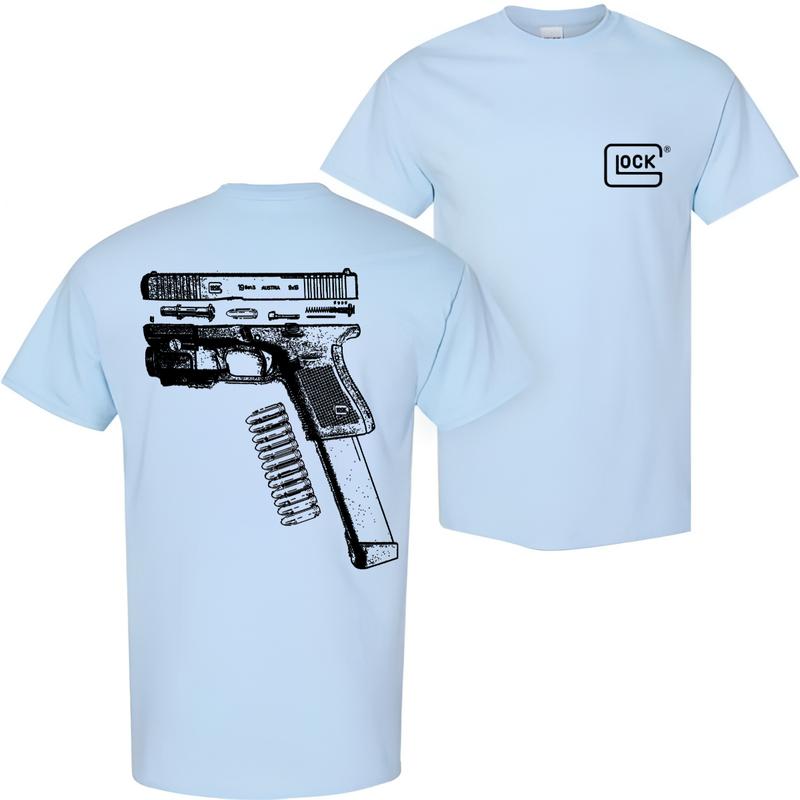 In Glock We Trus T-shirt - Men's Double Sided Tee - Classic, Cotton