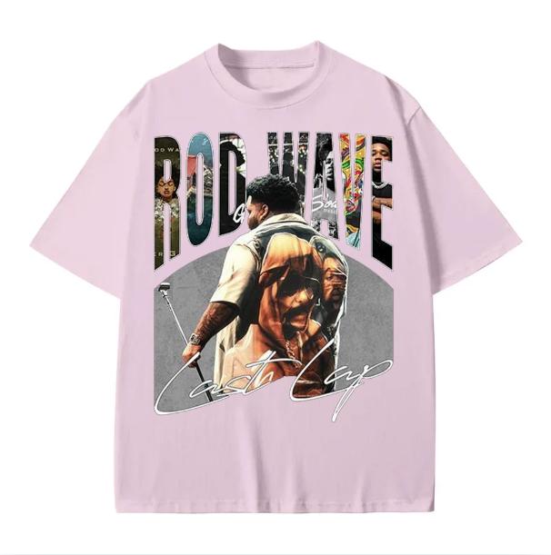 Rod Wave Last Lap Tour 2024 tshirt, Gift for Fans Cotton Menswear