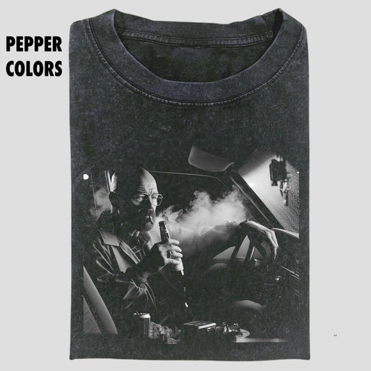 Walter White Shirt, Breaking Bad Vintage Graphic Tee, Walter White Smoking Shirt, Movie Shirt, Funny Shirt, Unisex T-Shirt, Unisex Gift For Men Women