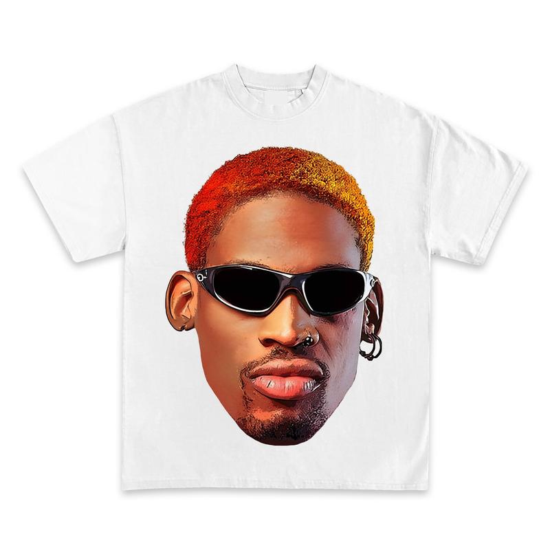 DENNIS RODMAN JUMBO BOOTLEG GRAPHIC T-SHIRT - STREETWEAR