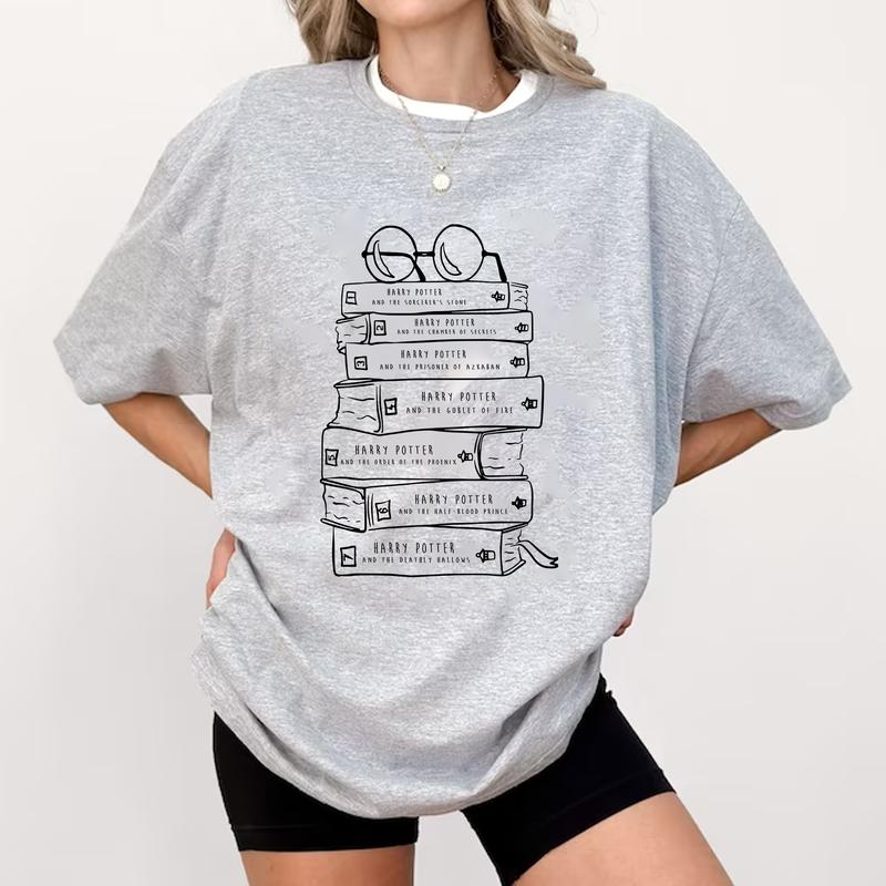 HP Books 02 Sweatshirt Hoodie Shirt, gift for fan Cotton Menswear Relaxed Fit Sweaters Tee