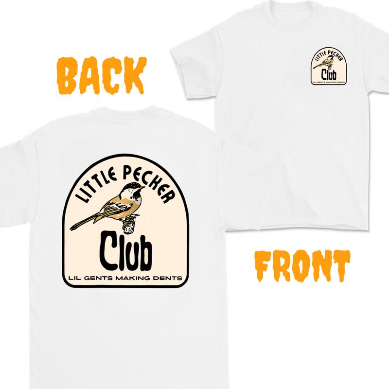 For Men T-shirt,2 side - Crewneck Gildan,Little Pecker club T-shirt, Unisex Classic Cotton