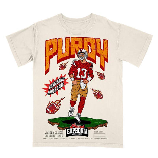 PE Brock Purdy V2 Planet Euphoria Shirt, Vintage 90s Unisex Football Tees, Football T-Shirts, Sports Shirt, Game Day Tee, Football Fan Gifts