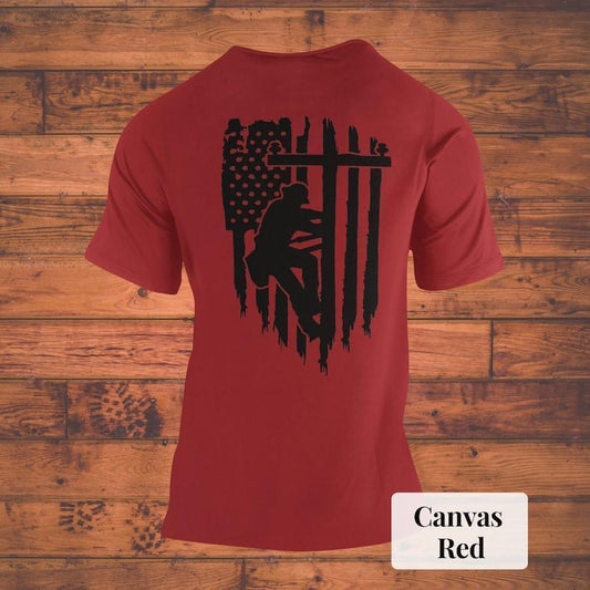 Lineman Shirt, Lineman Gift, Electrician Gifts, Powerline Shirt, Patriotic US Flag, Lineman Dad Sweatshirt, Hoodie, Comfort Colors Sweatshirt, Hoodie,