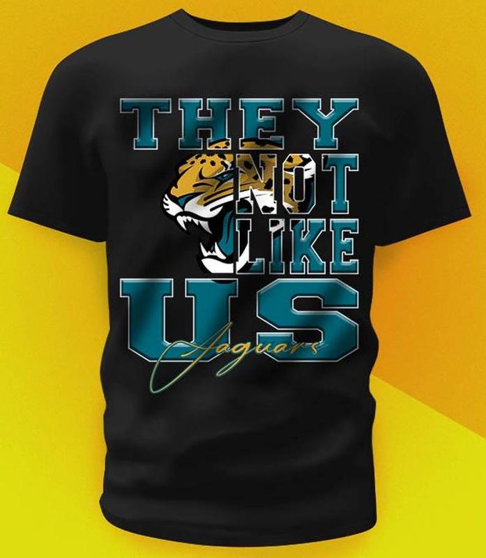They not like us Jaguar Mans Woman Shirt Football Fan Gift Size S-4XL