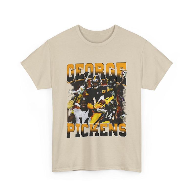 George Pickens Steelers 90s Y2K Vtg Wwe Style Graphic T Shirt
