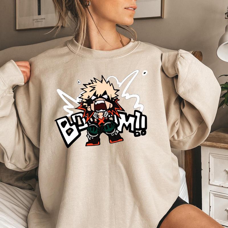 Katsuki Bakugo Anime Shirt, Anime Lover Shirt, Manga Tee, Katsuki Bakugo Anime Gift Men and Women T-shirt, Gift For Anime Fan, Unisex Tee, Sweater, Ho