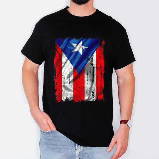 Vintage Puerto Rico Flag for men, women, Retro Patriot Puerto Rico Flag, I Love Puerto Rico T-Shirt