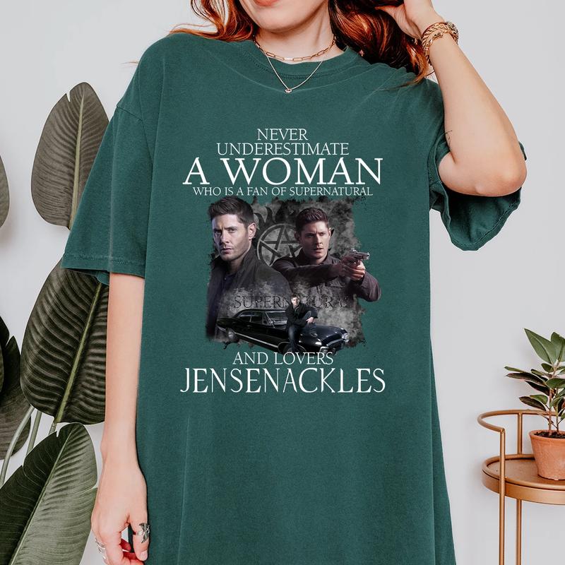 Supernatural Dean Winchester T Shirt,Supernatural Vintage T Shirt, Gift For Woman and Man Unisex T-Shirt Sweatshirt Hoodie Fabric Fabric Fabric