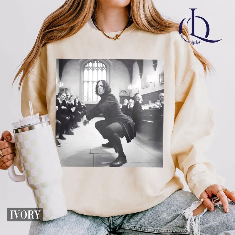 Harry Potter Shirt, Snape Twerking in Great Hall Shirt, Wizarding Fan Shirt, Potterhead Christmas Birthday Gift, Potter Book Funny 90s Vintage T-Shirt