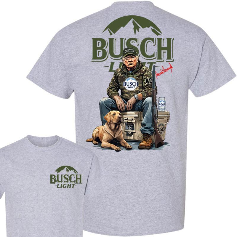 Trump Hunting Signature Busch Light Shirt , Trumpp won 47th president Election 2024, Trumpp Supporter, Busch Light Shirt, Trump Hunting With Local Shi