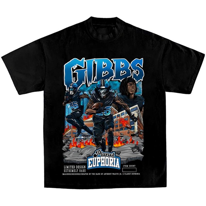 Jahmyr Gibbs Euphoria Planet Shirt, Vintage 90s Unisex Football Tees, Football T-Shirts, Sports Shirt, Game Day Tee, Football Fan Gifts