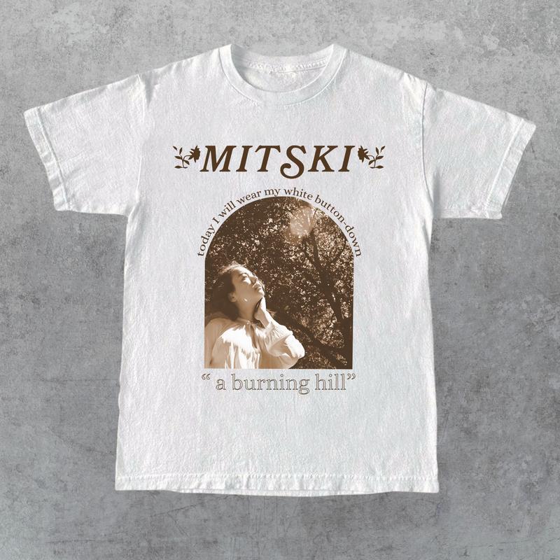 Mitski T-Shirt Today I Will Wear My White Button Down A Burning Hill T-Shirt, Shirt Outfit Idea, Gift for Her, Gift for Him, Gift for Friend